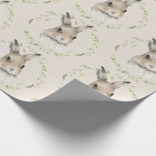 Papier Cadeau Lapin lapin d'animaux forestiers