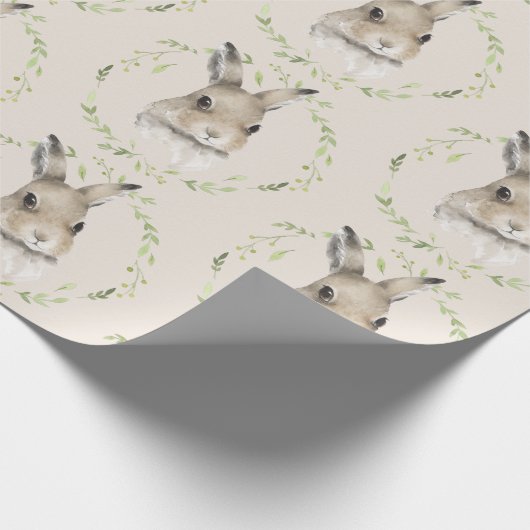 Papier Cadeau Lapin lapin d'animaux forestiers (Coin)