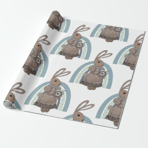 Papier Cadeau Lapin lapin lapin lapin lapin en gros arc-en-ciel