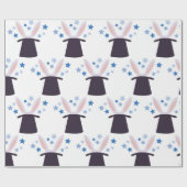Papier Cadeau Lapin magique (Plat)