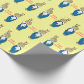 Papier Cadeau Lapin mignon dans anniversaire d'enfants de façon (Coin)