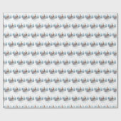 Papier Cadeau Lapin mignon en neige Noël Enveloppement cadeau de (Plat)