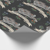 Papier Cadeau Lapin Noël voeux de Noël Hare Envelopper cadeau (Coin)