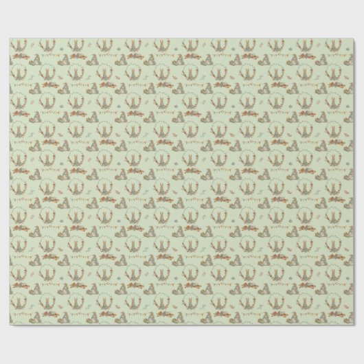 Papier Cadeau Lapin Peter Enveloppement automne (Plat)