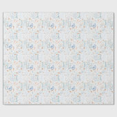 Papier Cadeau Lapin scandinave d'hiver (Plat)