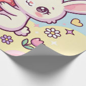 Papier Cadeau Lapin Sucré à la Fraise (Coin)