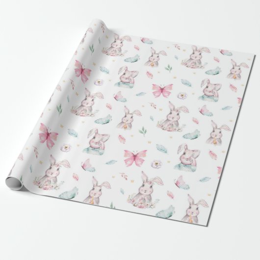 Papier Cadeau Lapins (Déroulé)