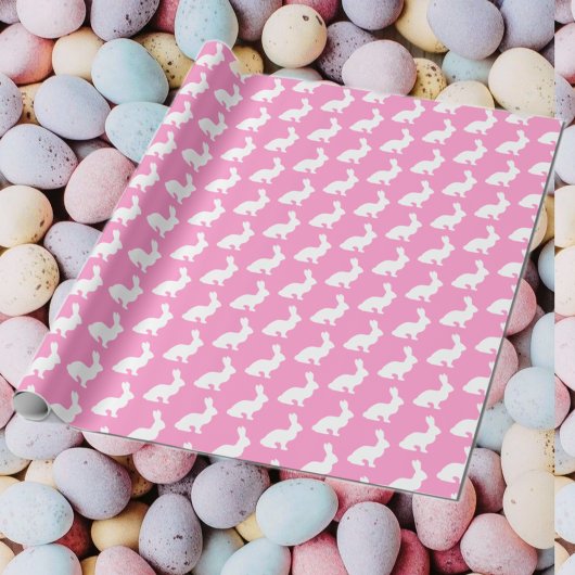 Papier Cadeau Lapins Blancs 