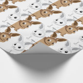 Papier Cadeau Lapins blancs et bruns (Coin)