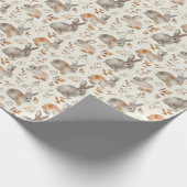 Papier Cadeau Lapins d'automne (Coin)