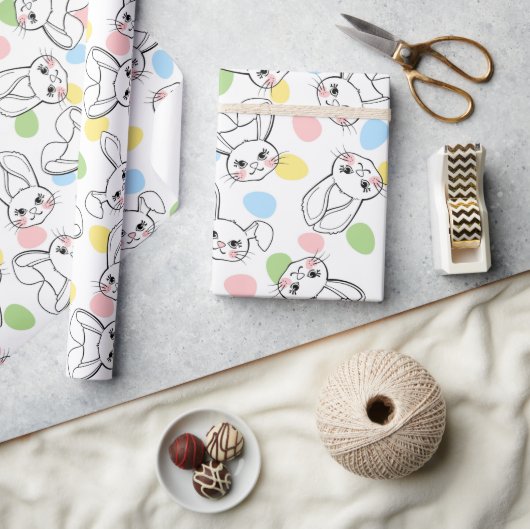 Papier Cadeau Lapins de Pâques (Artisanat)