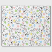 Papier Cadeau Lapins de Pâques (Plat)
