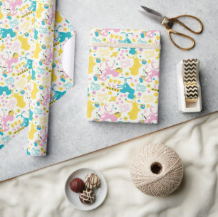 Papier Cadeau Lapins de Pâques