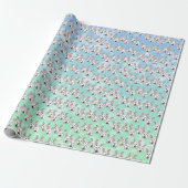 Papier Cadeau Lapins de Pâques en forme d'oeuf (Déroulé)