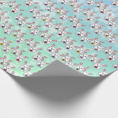 Papier Cadeau Lapins de Pâques en forme d'oeuf (Coin)