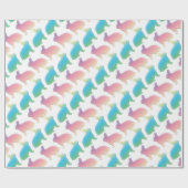 Papier Cadeau Lapins de Pâques pastel (Plat)