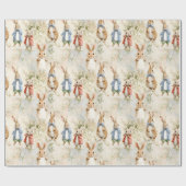 Papier Cadeau Lapins en veste (Plat)