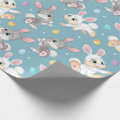 Papier Cadeau Lapins heureux (Coin)