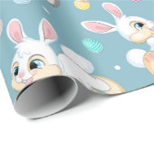 Papier Cadeau Lapins heureux (Coin rond)