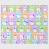 Papier Cadeau Lapins Mignons (Plat)