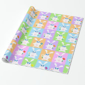Papier Cadeau Lapins Mignons (Déroulé)