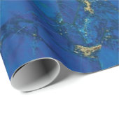 Papier Cadeau Lapis Lazuli (Coin rond)