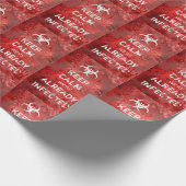 Papier Cadeau L'apocalypse drôle de zombi "gardent le calme " (Coin)