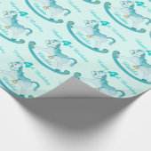 Papier Cadeau L'Aqua a appelé enveloppe de motif d'anniversaire (Coin)