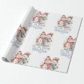 Papier Cadeau L'aquarelle est la saison de gel (Déroulé)