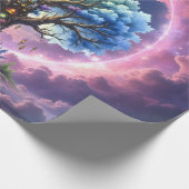 Papier Cadeau L'Arbre Céleste des Royaumes Éternels (Coin)