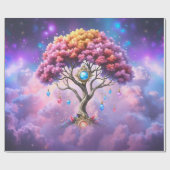Papier Cadeau L'Arbre Céleste du Devenir. (Plat)