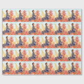 Papier Cadeau L'arbre donnant une prière de fille de Natif (Plat)