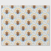 Papier Cadeau L'arc de Noé avec les animaux (Plat)