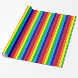 Papier Cadeau L'arc-en-ciel barre l'enveloppe de cadeau