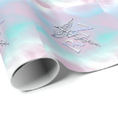 Papier Cadeau L'argent aiment la perle Médicale de mère de (Coin rond)