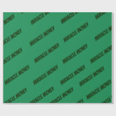 Papier Cadeau L'argent miracle est dans mes mains élégant (Plat)