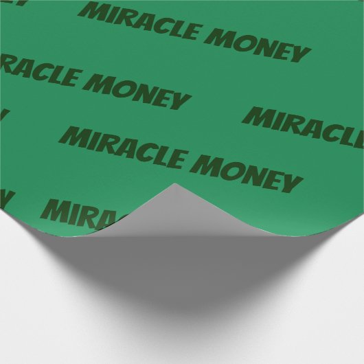 Papier Cadeau L'argent miracle est dans mes mains élégant (Coin)