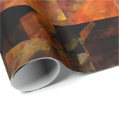 Papier Cadeau L'art Abstrait au mur (Coin rond)