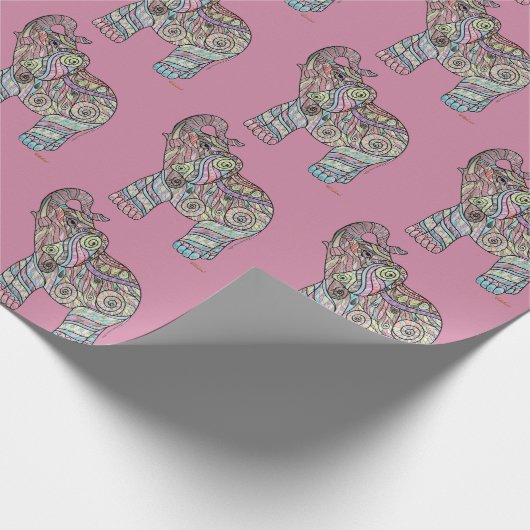 Papier Cadeau L'art coloré de Chloé (Coin)