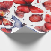 Papier Cadeau L'art des papillons aquarelles (Coin)