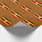 Papier Cadeau L'Art Vibrant Ouganda Inspiré Du Drapeau (Coin)