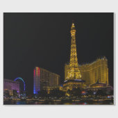 Papier Cadeau Las Vegas la nuit Skyline (Plat)