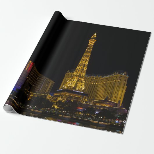 Papier Cadeau Las Vegas la nuit Skyline (Déroulé)