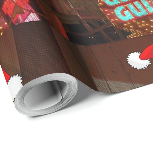 Papier Cadeau Las Vegas Parties scintillant Gultch (Coin rond)