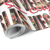 Papier Cadeau Las Vegas Sin City (Coin rond)