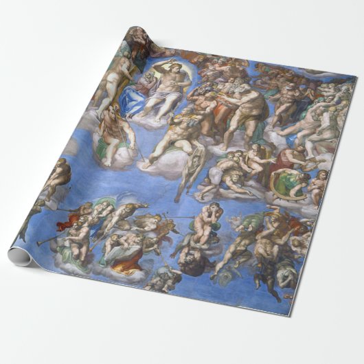 Papier Cadeau Last Judment From The Sistine Chapel By Michelan (Déroulé)