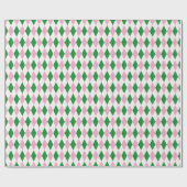 Papier Cadeau Last Swing Golf Bachelorette Pink Green Argyle (Plat)