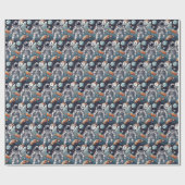 Papier Cadeau L'Astronaut Houston, Nous Avons Un Anniversaire ! (Plat)