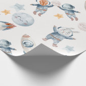 Papier Cadeau L'astronaute spatial Animaux Papier d'enveloppemen (Coin)