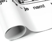 Papier Cadeau Lat de Sto ! Chanson (Coin rond)